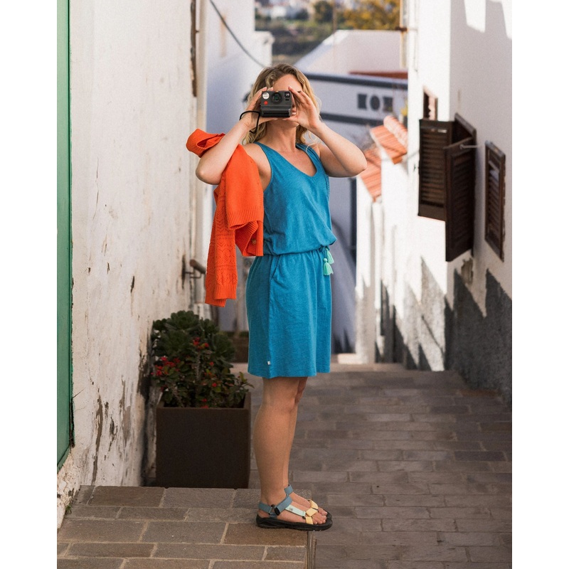 Rivergate Recycled Cotton Dress – Bluejay