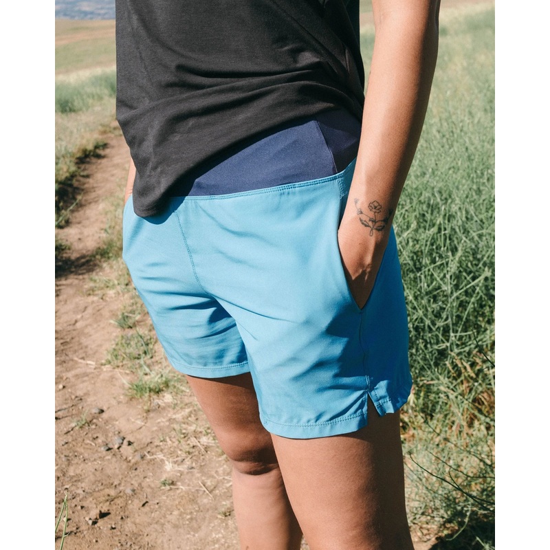 Roundtrip Recycled Trail Short – Bluejay