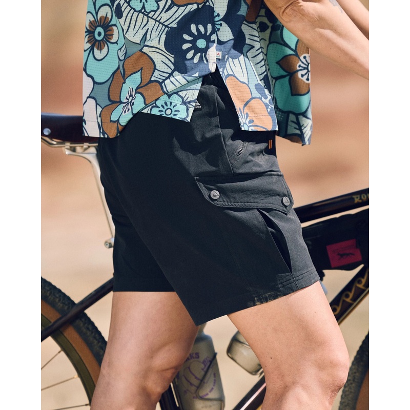 Sandstone Recycled Active Trail Short – Black