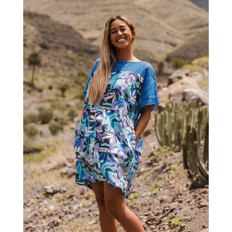 Sono Linen Beach Dress – Mountain Foliage Purple