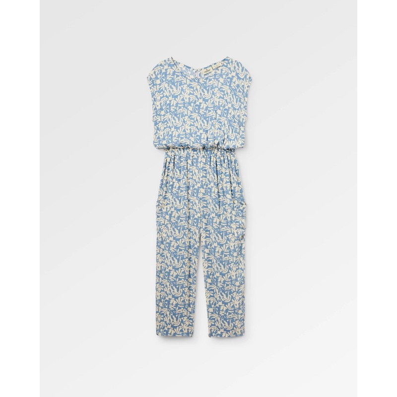 Thimbleberry Jumpsuit – Mountain Foliage Faded Denim