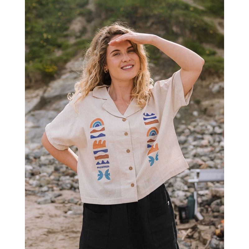 Arden Organic Cotton Short Sleeve Shirt – Vintage White