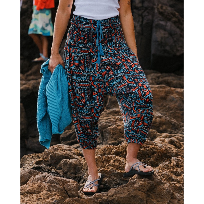 Daylily Loose Trouser – Elemental Geo Black