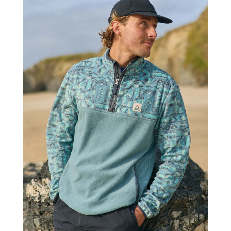 Set Off Recycled 1/4 Polar Fleece – Elemental Geo Arctic