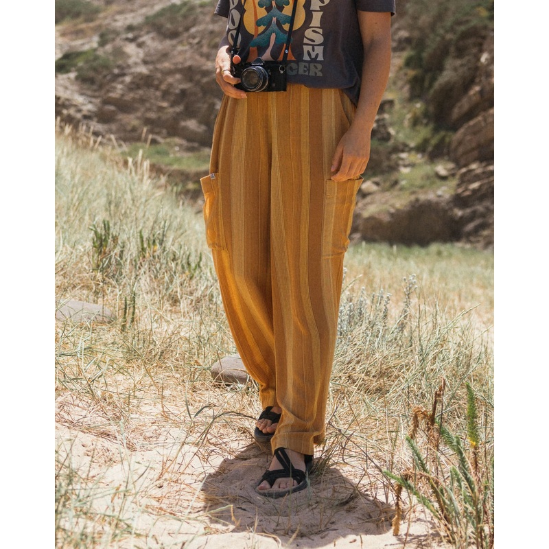 Someday Woven Trouser – Spruce Yellow Stripe