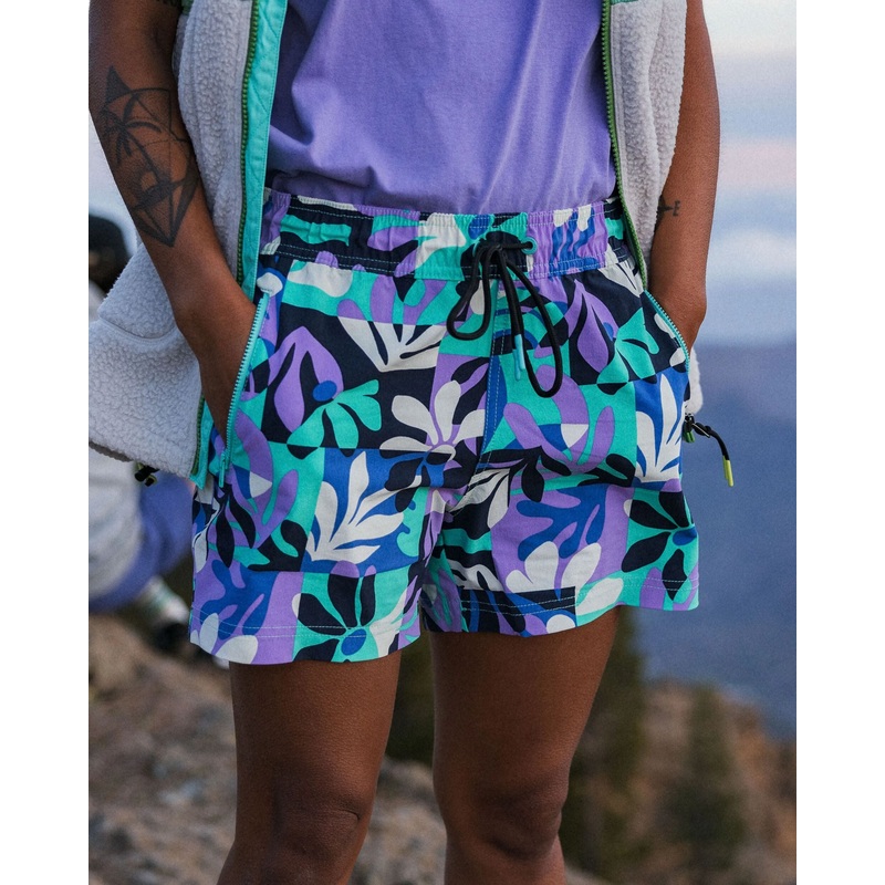 Way Out NetPlus All Purpose Short – Mountain Foliage Purple