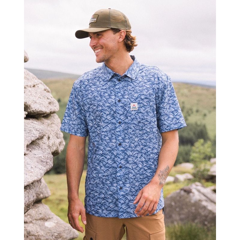 365 Recycled Active Shirt – Waves Dark Denim