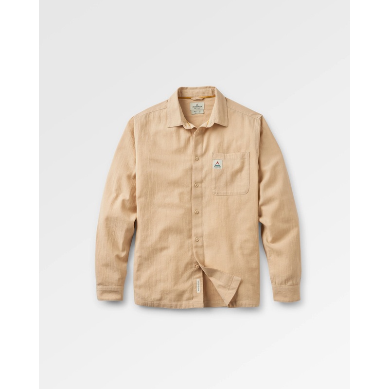 Arica Textured Organic Cotton Shirt – Stone