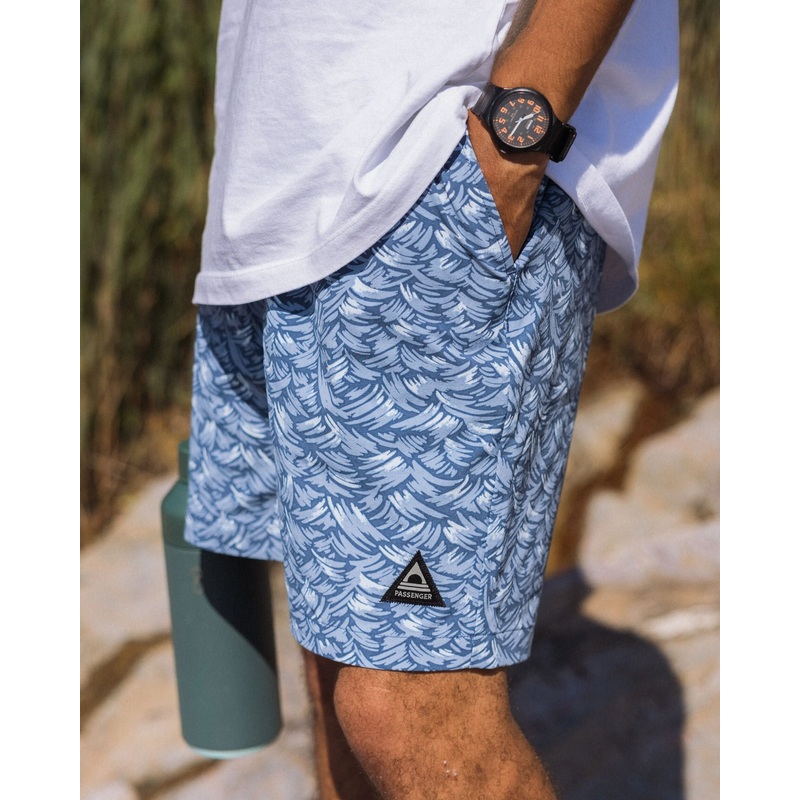 Drifter NetPlus Beach Linerless Short – Waves Dark Denim