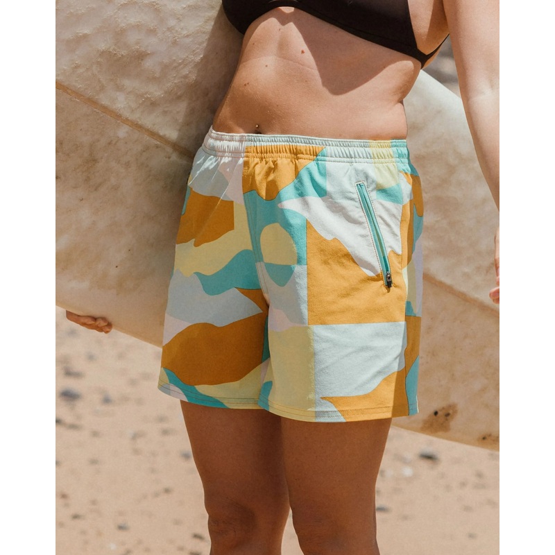 Flaris NetPlus All Purpose Short – Vista Patchwork Yellow