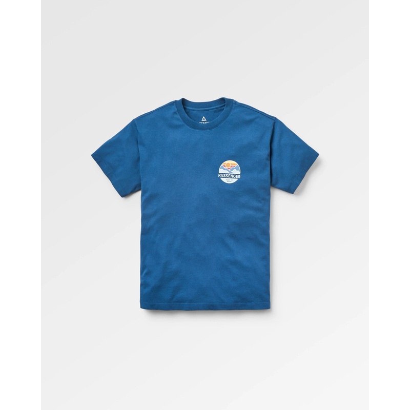 Laidback Recycled Cotton Relaxed Fit T-Shirt – Dark Denim