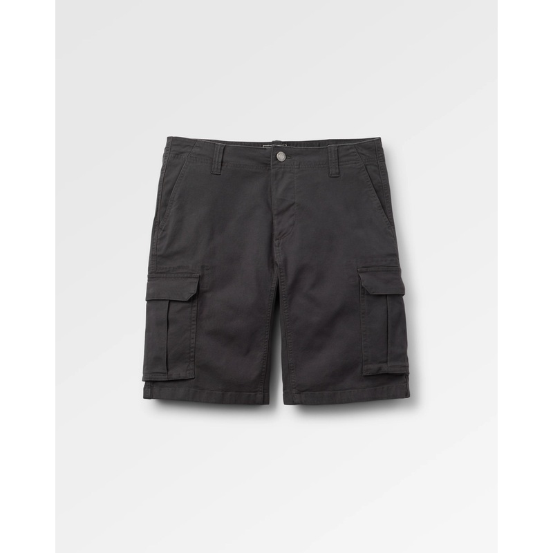 Lakeside Cargo Cotton Short – Faded Black
