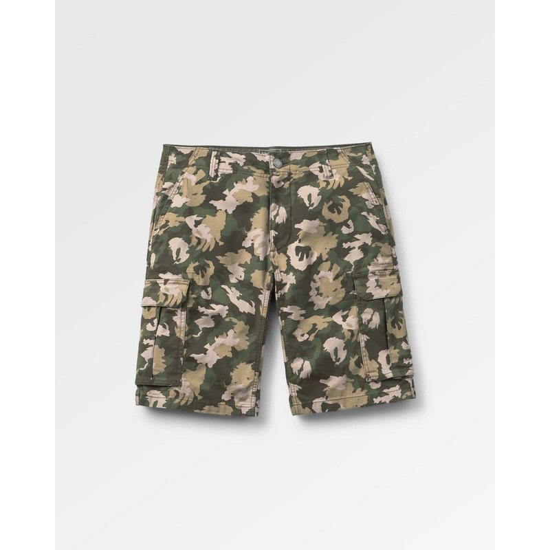 Lakeside Cargo Cotton Short – Woodland Camo Khaki