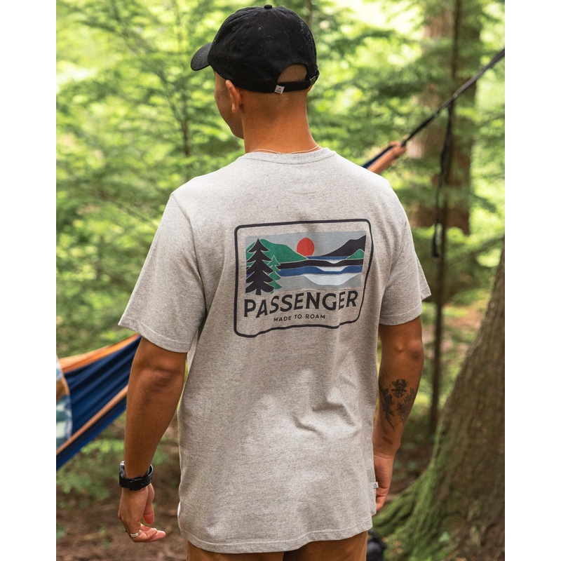 Roamer Men’s Recycled Cotton T-Shirt – Grey Marl