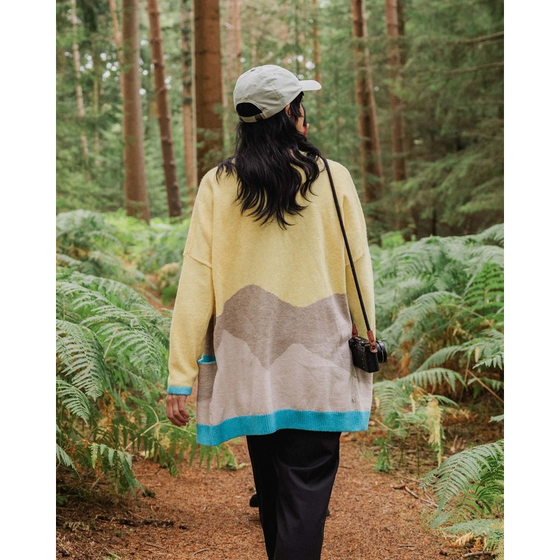 Scenic ‘Light’ Long Knitted Cardigan – Scenic Yellow
