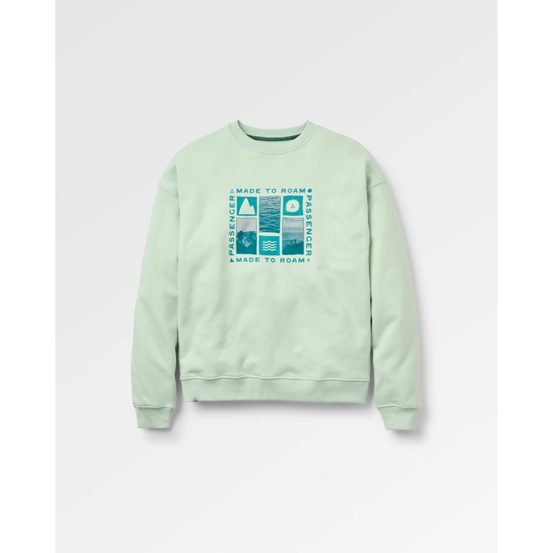 Snapshot Organic Cotton Relaxed Fit Sweatshirt – Spearmint