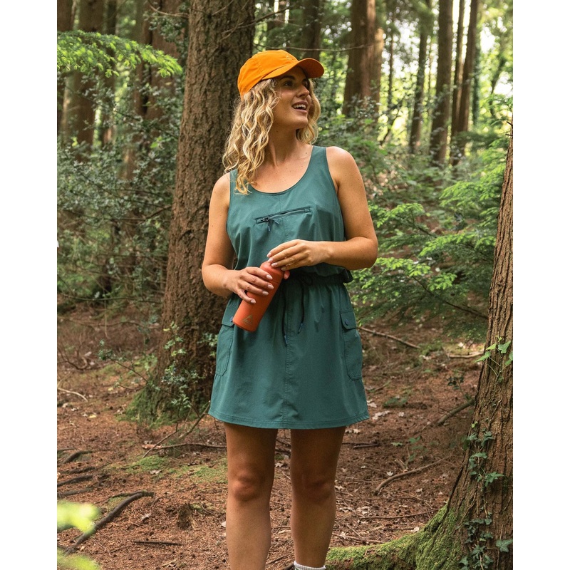 Trail Recycled Cargo Dress – Deep Ocean