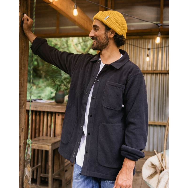 Adapt Recycled Polartec Overshirt  – Black