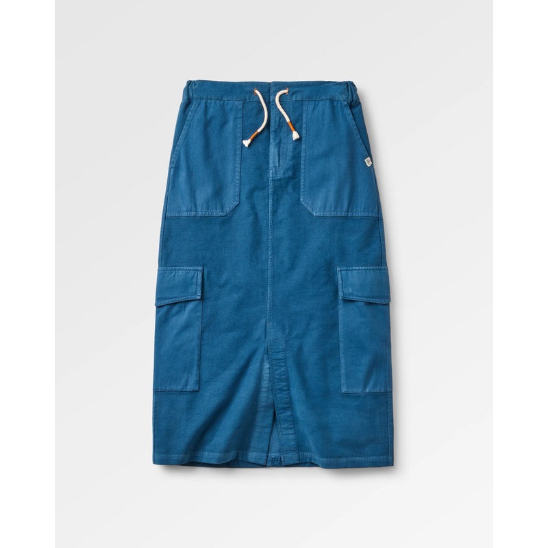 Avian Cord Maxi Skirt – Dark Denim