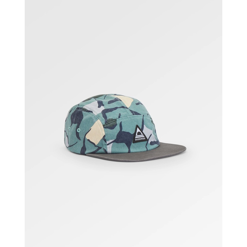 Coast Organic Cotton 5 Panel Cap – Abstract Trails Arctic