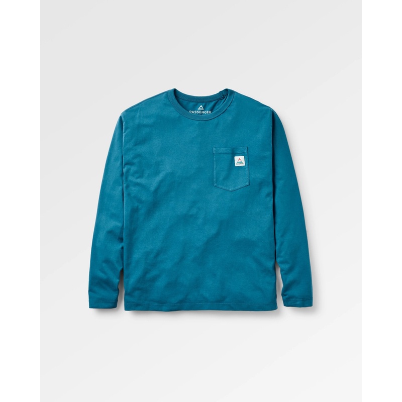 Heritage Organic Relaxed Fit LS T-Shirt – Tidal Blue