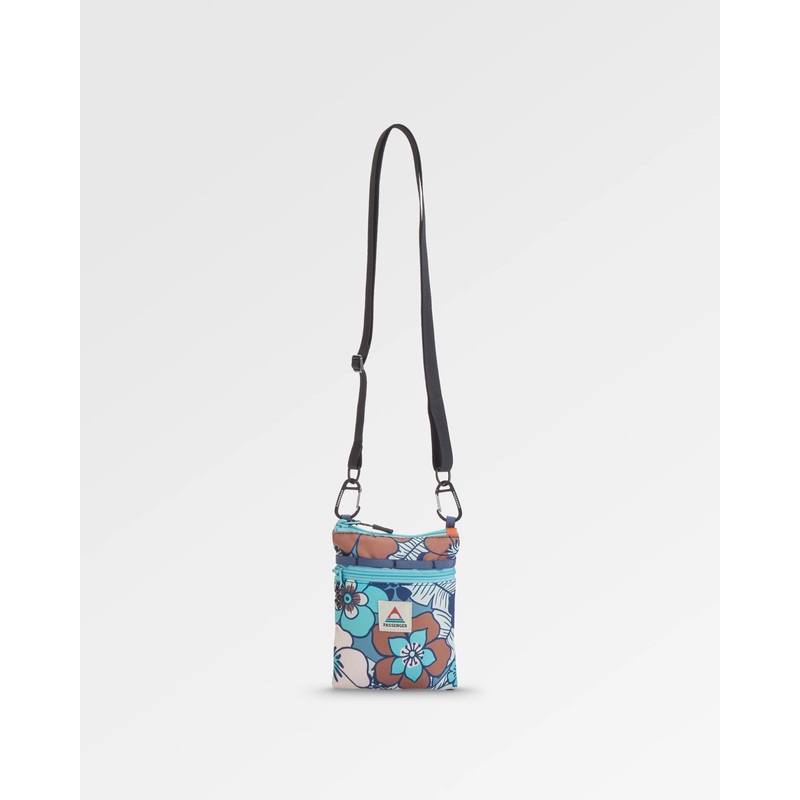 Journey Recycled Crossbody Bag – Vintage Floral Aqua