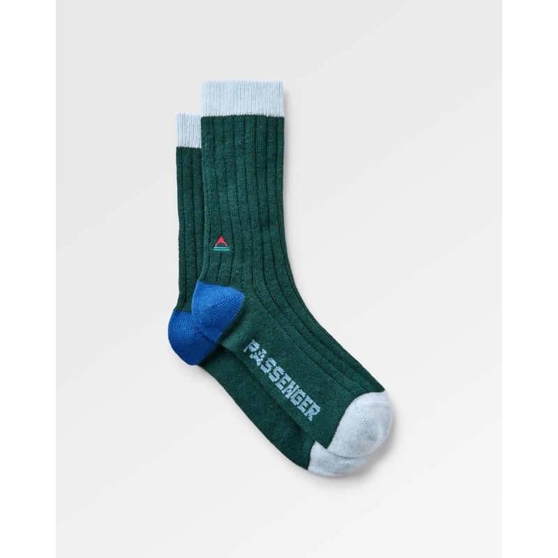 Koa Recycled Crew Sock – Dark Fern