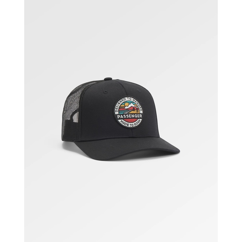 Odyssey Mesh Snapback Cap – Black