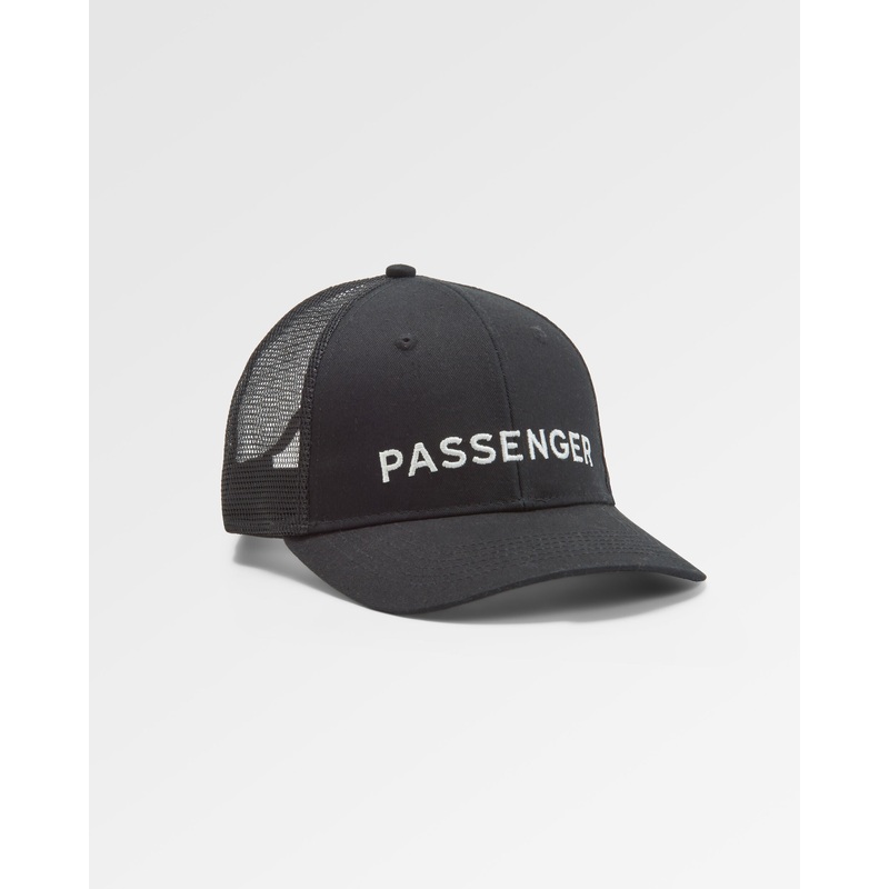 Passenger Organic Cotton Trucker Cap – Black