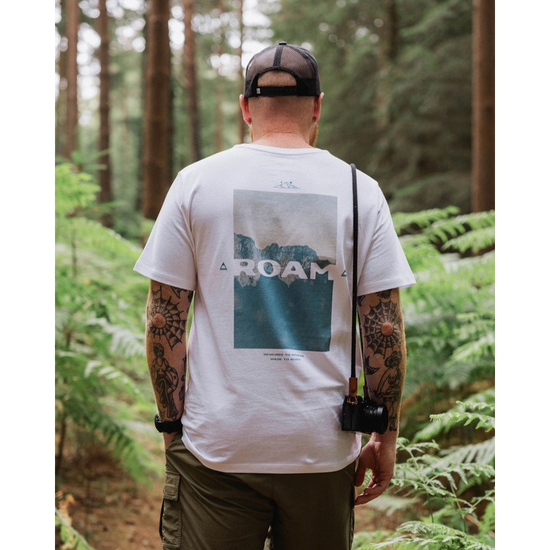 Roam Recycled Cotton T-Shirt – White