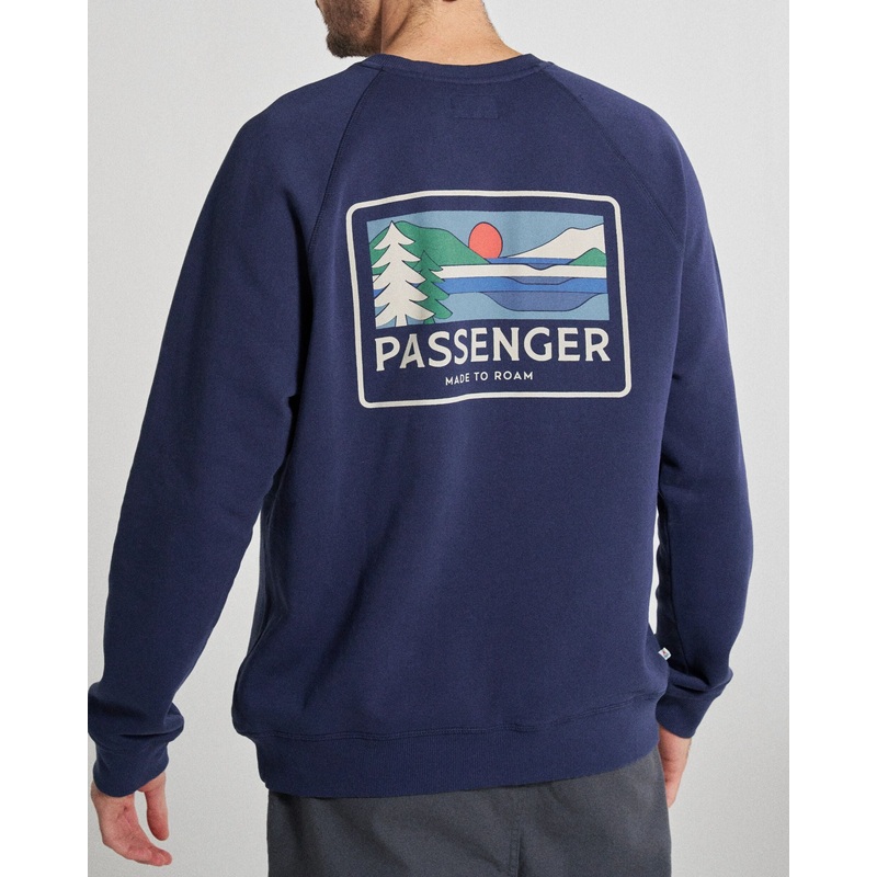 Roamer Men’s Organic Cotton Sweatshirt – Rich Navy