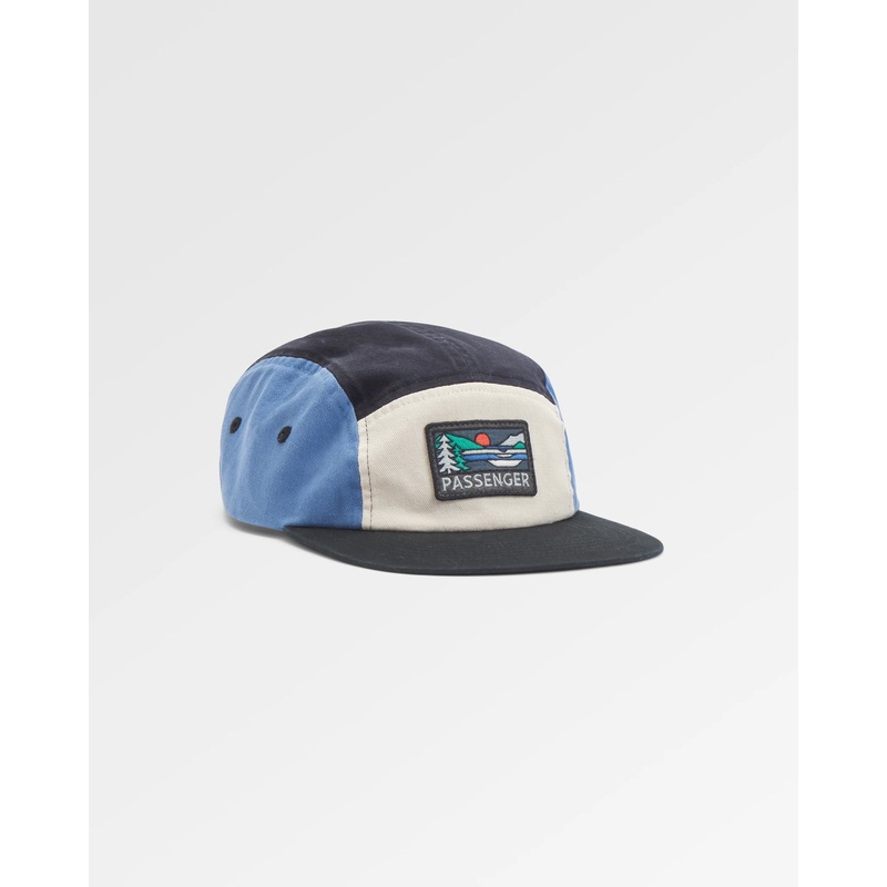 Roamer Recycled 5 Panel Cap – Charcoal Multi