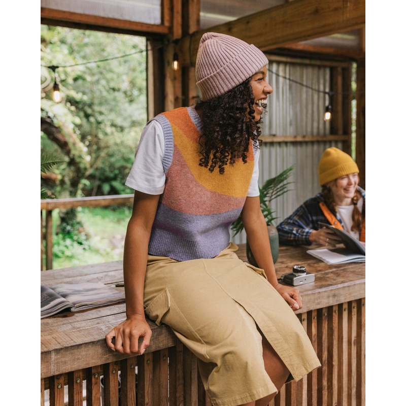 Scenic Recycled Knitted Vest – Scenic Sunrise Orange