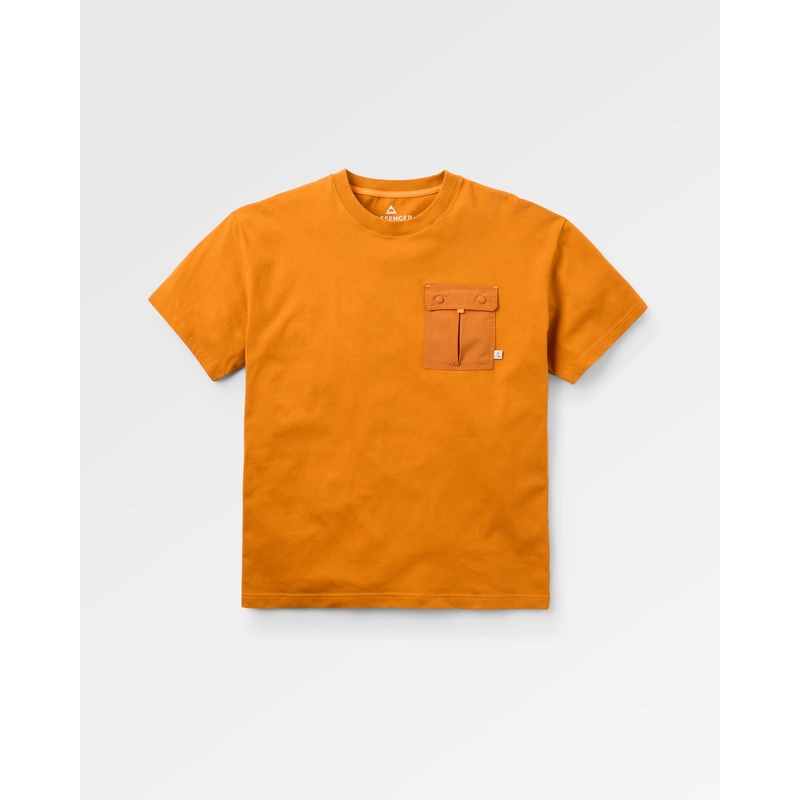 Travel Pocket Relaxed Fit T-Shirt – Retro Orange