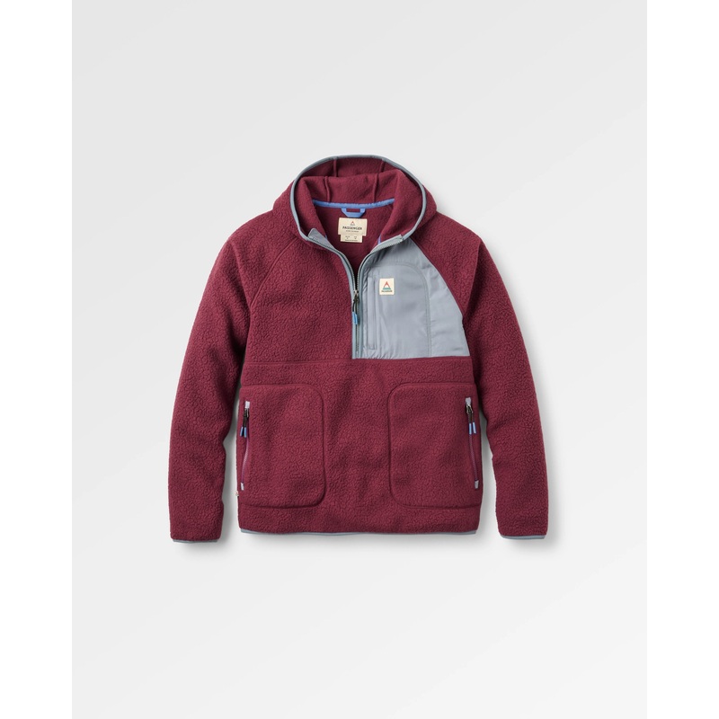 Ventura 1/2 Zip Recycled Sherpa Fleece – Fig