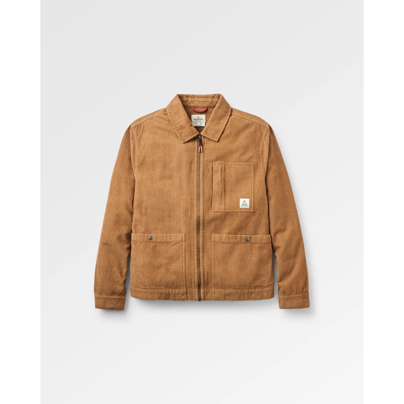 Harvest Organic Cotton Cord Overshirt – Caramel Brown