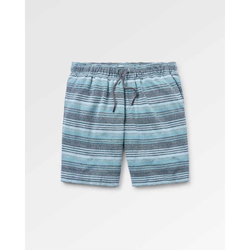 Lagoon Loopback Short – Multi Blue Stripe