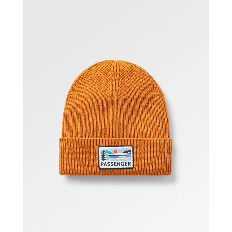 Passenger Recycled Beanie – Retro Orange