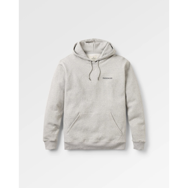 Roamer Recycled Cotton Hoodie – Grey Marl