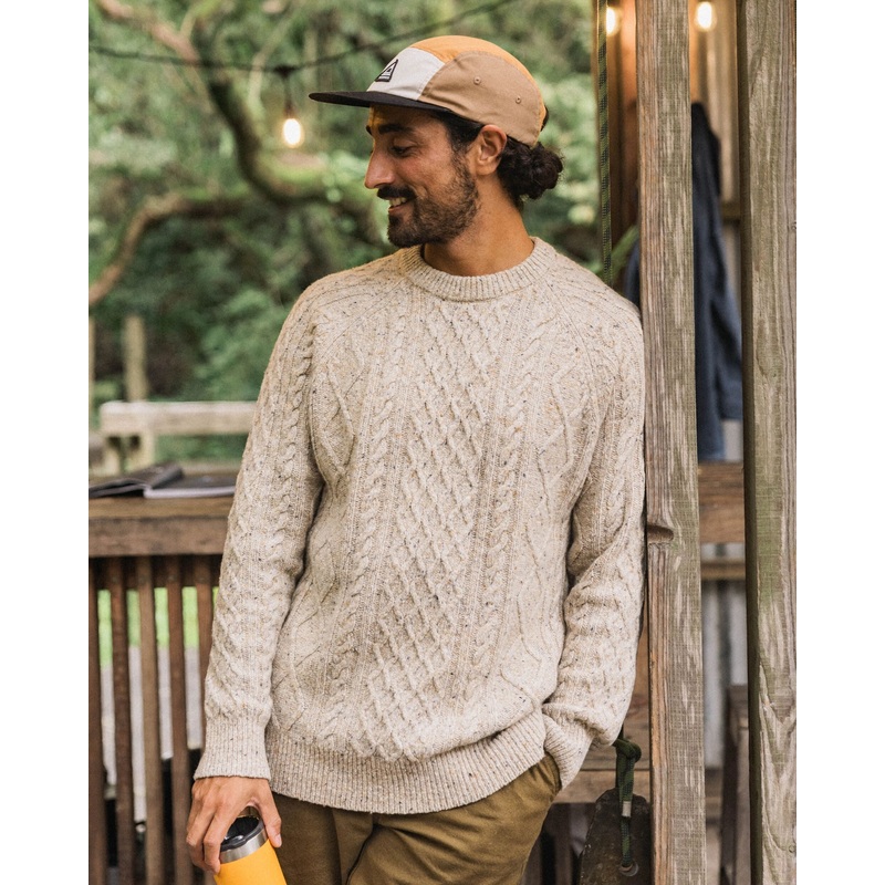 Sandbar Merino Wool Knitted Jumper – Oatmeal