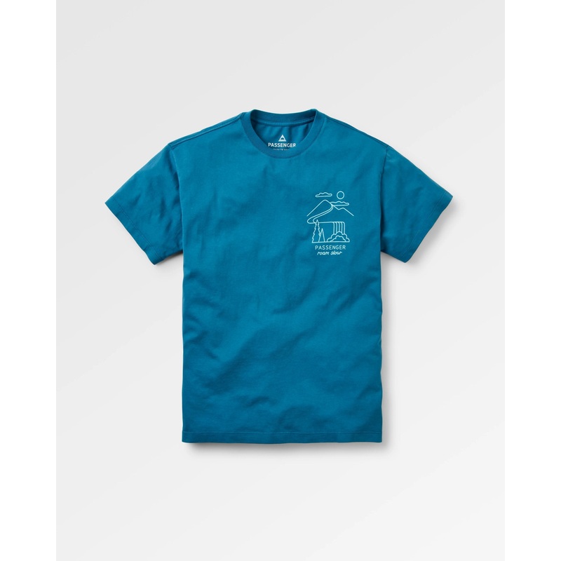 Slow Escape Relaxed Fit T-Shirt – Tidal Blue