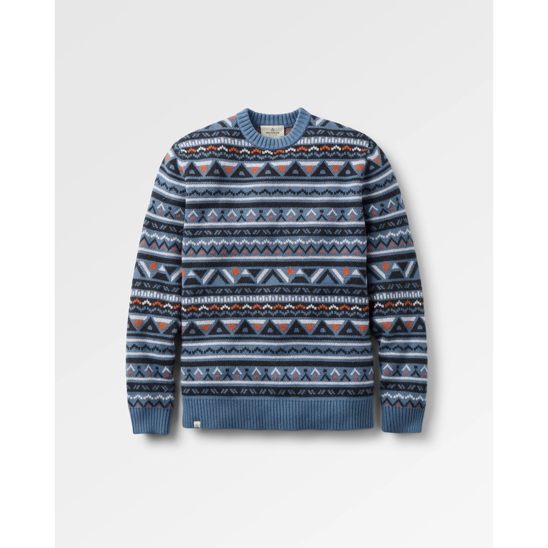 Stoked Knitted Jumper – Faded Denim Multi
