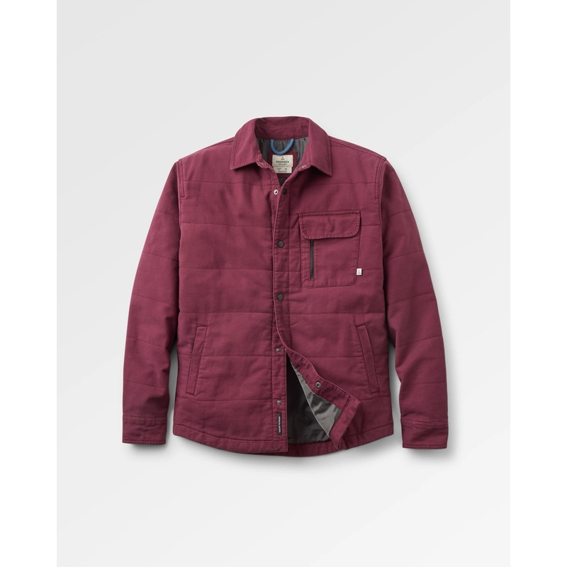 Taranaki Canvas Quilted Overshirt – Fig