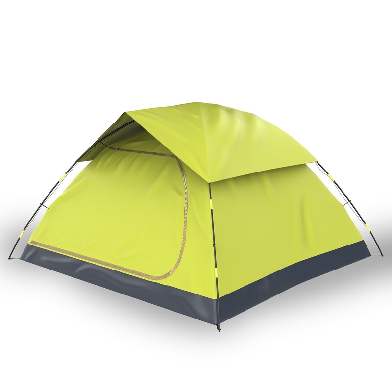 Lifelong Basics 3-4 Person Polyester Dome Water proof Tent for Camping and Hiking|Back Window|Top ventilation