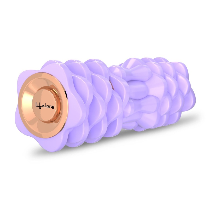 Lifelong Electric Foam Roller Vibrating | 4 Gear Fitness Deep Massage|Muscle Relax | Post Workout(Purple)