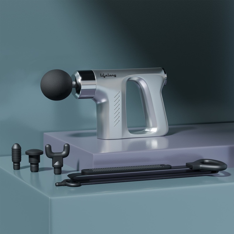 Lifelong LLGM135 Rechargeable Handheld Massage Gun With Belt