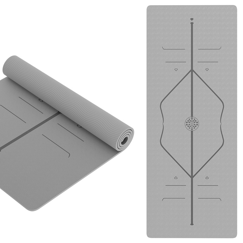 Lifelong TPE Material Yoga Design Mat with bag for Women & Men|6mm