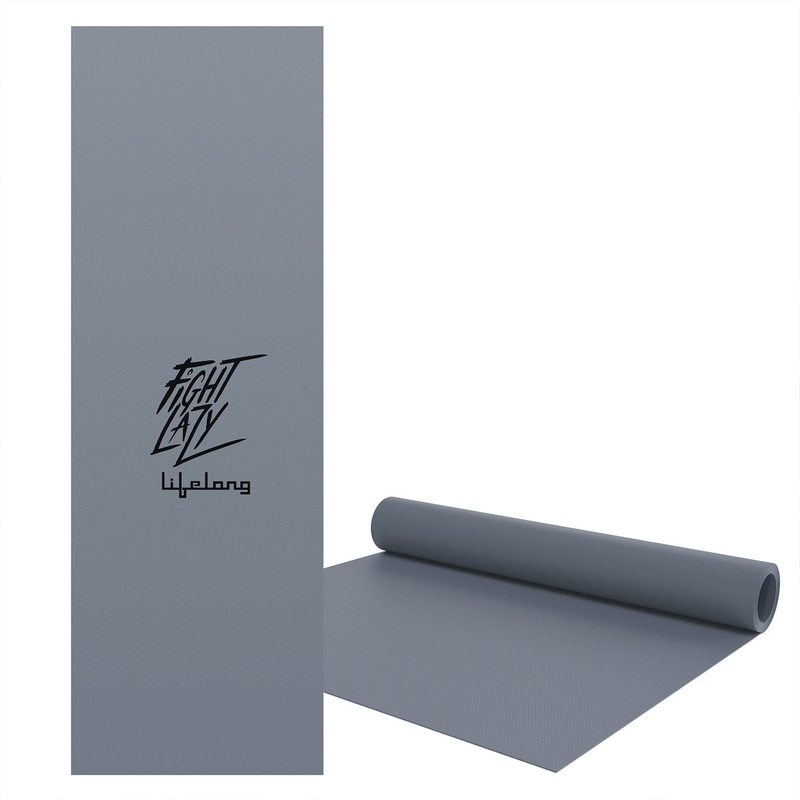 Lifelong Yoga mat for Women & Men EVA Material 4mm Grey Anti Slip for Gym Workout