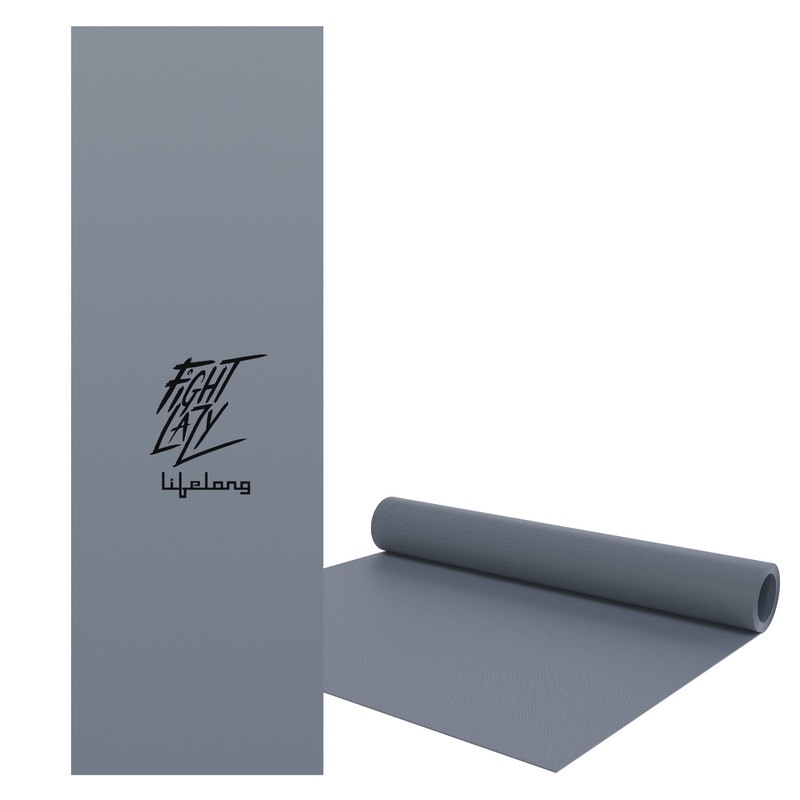 Lifelong Yoga mat for Women & Men EVA Material 8mm Grey Anti Slip for Gym Workout