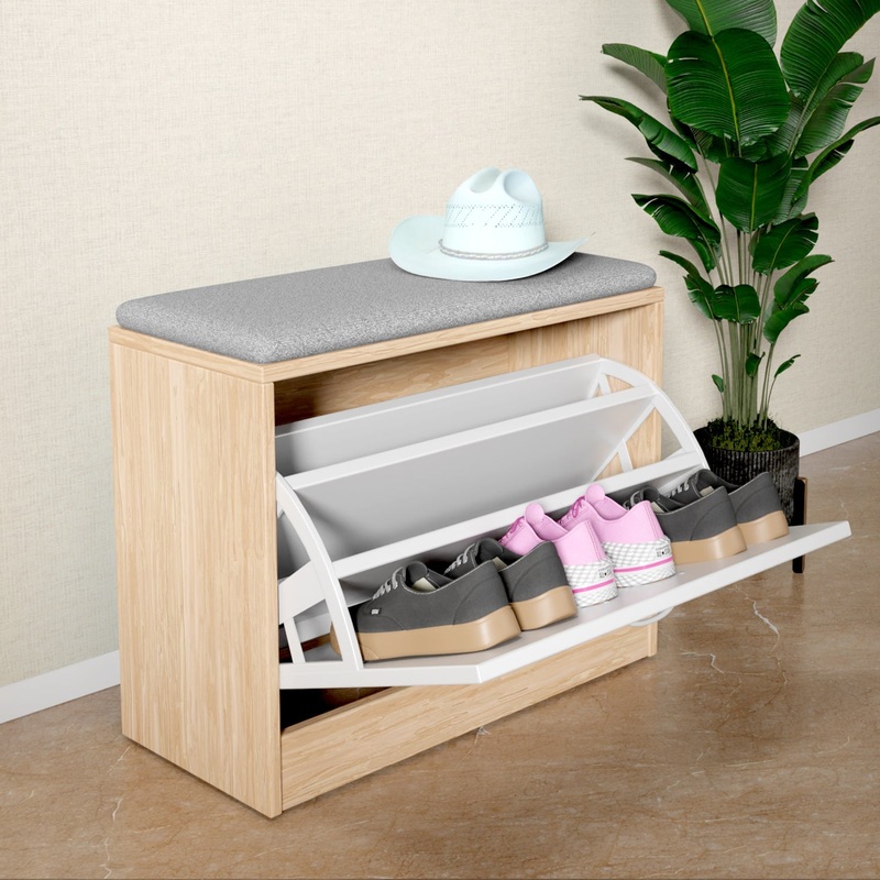 LLWSC01- Shoe Cabinet With Bench